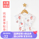 PEPEMAMA嬰兒衣服夏季T男女寶寶夏裝上衣打底衫 落肩T恤-蒙特里安色塊 110