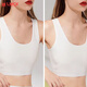 LMCK束胸衣大胸顯小內衣女超平胸縮胸塑胸運動(dòng)背心學(xué)生les帥t裹胸繃 純白+純白 2件 XL 115-125斤