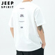 JEEP SPIRIT吉普短袖T恤男士夏季純棉復(fù)古上衣服高端半袖潮流重磅內(nèi)搭打底衫