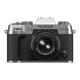 富士膠片富士（FUJIFILM）X-T50 新款無(wú)反微單相機 富士XT50 4020萬(wàn)像素 6K30P視頻拍攝 五軸防抖X-T50+XC15-45mm【銀色】官方標配