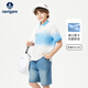 NAVIGARE意大利小帆船男童POLO衫時尚翻領(lǐng)短袖夏季新款兒童T恤半袖polo 【海波漸變】藍(lán)色 120