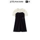 太平鳥【商場同款】女裝2025年夏季新款品質(zhì)拼接連衣裙A1FAE2358 黑色 L 165