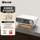 矮人王國DK-小精靈藍牙音箱無(wú)線(xiàn)充電充迷你小夜燈家用辦公小型鬧鐘多功能復古小音響男生女生節日禮物 白「無(wú)線(xiàn)充電+小夜燈+精美禮盒」