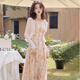 FOX.G碎花吊帶連衣裙裙子女夏季2025年新款衣服女裝新品純欲長(zhǎng)裙吊帶裙 紐扣碎花吊帶連衣裙單裙 L 【建議110-125斤】