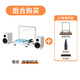 問(wèn)加WHATPLUSX3 復古黑膠唱片機藍牙音響 彩膠唱片機 氛圍燈高音質(zhì)唱片機 藍牙音箱 繆斯設計獎 X3珍珠白+K1（黑膠支架）