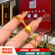 XCL卡家helloKitty貓黃金半鐲手鏈999足金包銀手鐲水貝女友七夕禮物 KT貓半手鐲【金約1.5克】