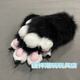 蓬源玩具furry獸裝獸爪 吱吱叫貓爪超萌便宜彩色手套cos貓爪爪子成品一雙 有指甲款黑色粉墊