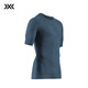 XBIONIC XCEED舒跑男士短袖T恤-RUN SHIRT SS 抑菌吸濕排汗速干跑步休閑 灰藍(lán)色/深海藍(lán) L