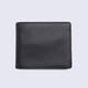 LANSPACE錢(qián)包男式真皮短款豎款牛皮大容量多功能皮夾子多卡位休閑皮質(zhì)錢(qián)包 黑色橫款