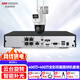 HIKVISION?？低暠O(jiān)控雙攝像頭套裝poe供電800萬2k高清360無死角室外語音對講全彩夜視1路無硬盤