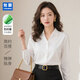 匆蒙白色襯衫女春夏長(cháng)袖竹纖維微彈女士襯衫職業(yè)襯衫內搭女商務(wù)修身