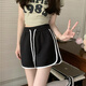 妙奕嘉運(yùn)動(dòng)短褲女夏季2025新款外穿黑色休閑短褲女生大褲衩高腰顯瘦百搭 美式休閑簡(jiǎn)約運(yùn)動(dòng)短褲【黑色】 均碼 【建議120斤以內(nèi)】