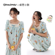 親嘴貓【蠟筆小新】短袖睡裙女春夏季可愛(ài)莫代爾棉家居服方領(lǐng)外穿 2791幻藍色女 方領(lǐng)睡裙 L
