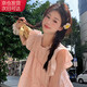 宙馨法式小飛袖連衣裙女夏季2025新款小個(gè)子仙女款娃娃裙子多巴胺穿搭 粉色裙子 M