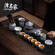 澤名家青花復(fù)古功夫茶具整套茶壺茶杯家用辦公泡茶具禮盒裝 青花千里江山