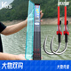 威拓森大物子線雙鉤成品釣巨物青魚草魚伊勢尼大物魚鉤綁好 100cm鉤9號線6.0#（釣重20-40斤) 伊勢尼【4付裝】
