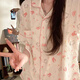 JIOESC睡衣女生夏季薄款短袖褲兩件套甜美可愛KT貓少女學生可外穿家居服 粉色KT貓貓頭 L 【100-120斤】