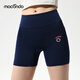 馬孔多女子三分緊身褲 腰部科技夾芯層兩側兜疾風(fēng)之束抽繩城市跑 夜海藍 M 【105-115斤】