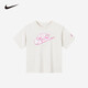 NIKE 耐克童裝女童迷彩抗皺短袖T恤2025年夏季新款輕薄柔軟兒童上衣