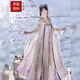 艾諾黛（AI NUO DAI）漢服女中國風(fēng)新中式女裝套裝【遇見(jiàn)夏】唐制春夏 桑葚全套【上衣+裙子+肩帶】 M