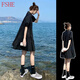 FSHE2025新款小個子polo領(lǐng)黑色短袖法式連衣裙子夏季女裝赫本風(fēng)小黑裙 氣質(zhì)小黑裙【開春季穿搭miu里miu L 55/60kg