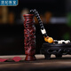 頂妃（DING FEI）越南沉香木雕刻龍柱手把件崖柏木紫檀木車(chē)載掛飾男女飾品文玩把件 紫檀木盤(pán)龍柱 B08-303