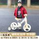 反哺兒童三輪車1-3歲腳踏車自行車多功能2歲小孩平衡車滑行車幼兒滑步 咖【三合一】高度調(diào)節(jié)+音樂燈光 靜音輪+小童自行車帶輔助輪