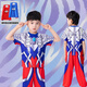 圣閑男童夏款?yuàn)W特曼衣服帶胸?zé)羲俑梢路牢醚澨籽b六一服裝男孩生日禮物 帶胸?zé)?賽羅防蚊褲套裝+披風(fēng) 130