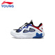 李寧童鞋兒童運動(dòng)鞋小童防滑耐磨輕便網(wǎng)面透氣運動(dòng)生活男女小童休閑鞋 標準白/亮彩藍/公牛紅18-1 26