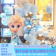紅發(fā)夾冰雪奇緣生日布置氣球裝飾場(chǎng)景艾愛(ài)莎城堡女童主題派對kt板背景墻 【定制】冰雪簡(jiǎn)約