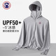 TUTORGOOSEupf50+2024新款冰絲防曬衣男女夏季防紫外線透氣釣魚防曬服外套 【男款】銀灰色（可拆卸大帽檐，拆卸方便） M