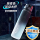 斐月伽運動(dòng)水杯大容量大水杯男士健身水杯磨砂漸變塑料杯帶茶漏學(xué)生水杯 黑白漸變650ml