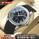 I&W CARNIVAL HWGUOJI瑞士名表十大品牌IW手表男士機械手表全自動機械羅馬刻度商務腕表 愛沃馳耀夜黑-進口機芯-全國聯(lián)保 定制刻字精美禮盒