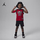 耐克（NIKE）Jordan官方耐克喬丹男女童嬰童球衣和短褲套裝秋季寶寶運(yùn)動(dòng)HF2254 010黑 105 4T