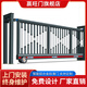 贏旺門鋁合金分段平移門電動伸縮大門學(xué)校工廠庭院懸浮直線門段滑門 贏旺門段滑門-08