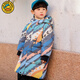 G.DUCKKIDS小黃鴨童裝兒童羽絨服男童中長款加厚女寶寶外套白鴨絨冬裝面包服 藍條 90碼建議80-90cm1歲半-2歲