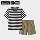蕉內【王一博同款】305H睡衣男士純棉春夏季100%棉短袖情侶家居服套裝