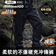 大螺母男女輕量沖鋒褲戶外防水防暴雨媲美GTX硬殼登山褲透氣耐磨 黑色 XS 【100-125斤】