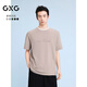 GXG男裝 多色字母圖案短袖T恤 夏季新品G24X442027 卡其色 L