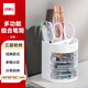 得力（deli）三層多功能辦公筆筒 創(chuàng)意桌面收納盒 辦公用品 白色9147
