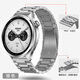watchbond適用小米手表Watch5表帶s5/s4/3/sport保時(shí)捷款鋼帶s2男款s1pro鋼帶腕帶Color2通用金屬不銹鋼配件 【三株鋼帶】月光銀 適用小米手表S5/Watch5/S4/