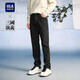 HLA海瀾之家牛仔褲男三國演義繡花休閑褲子男冬季