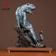 秦庭瀾境銅老虎擺件上山生肖虎送領(lǐng)導(dǎo)朋友生日禮物店鋪開業(yè)辦公室裝飾禮品 大號+底座30*11*40CM