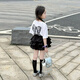 女童半身裙套裝2025新款女孩時(shí)髦短袖短裙兩件套大童韓系休閑穿搭 套裝【白T+黑裙】【買(mǎi)套裝更實(shí)惠 150
