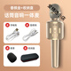 索愛（soaiy）話筒音響一體麥克風(fēng)全民專用手機無線藍牙唱K歌寶神器兒童家用 香檳金+收納盒 話筒音響一體麥克風(fēng)