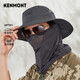卡蒙（Kenmont）春夏防風(fēng)防曬遮陽帽男漁夫帽防紫外線釣魚帽km-3708