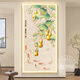 瑞尚Led帶燈新中式入戶(hù)進(jìn)門(mén)九魚(yú)圖玄關(guān)裝飾畫(huà)掛畫(huà)豎版簡(jiǎn)約現代走廊畫(huà) 福祿招財B 80*160cm(鋁合金框/晶瓷面/無(wú)燈)