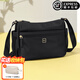 高爾夫（GOLF）斜挎包女休閑單肩包百搭女生包包女包防潑水枕頭包帆布包生日禮物 優(yōu)雅黑