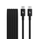 beats 耳機 手機充電線  編織連接線 Apple/蘋果USB-C/type-c 數(shù)據(jù)線適用iPhone15 16 17手機/原裝線 USB-C 轉(zhuǎn) USB-C 閃電黑（1.5米）