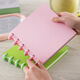 法拉蒙（faramon）筆記本本子方型蘑菇扣尼泊爾手工本活頁(yè)本高顏值手賬本軟糯親膚記事本辦公會(huì )議記錄本日記本 粉色